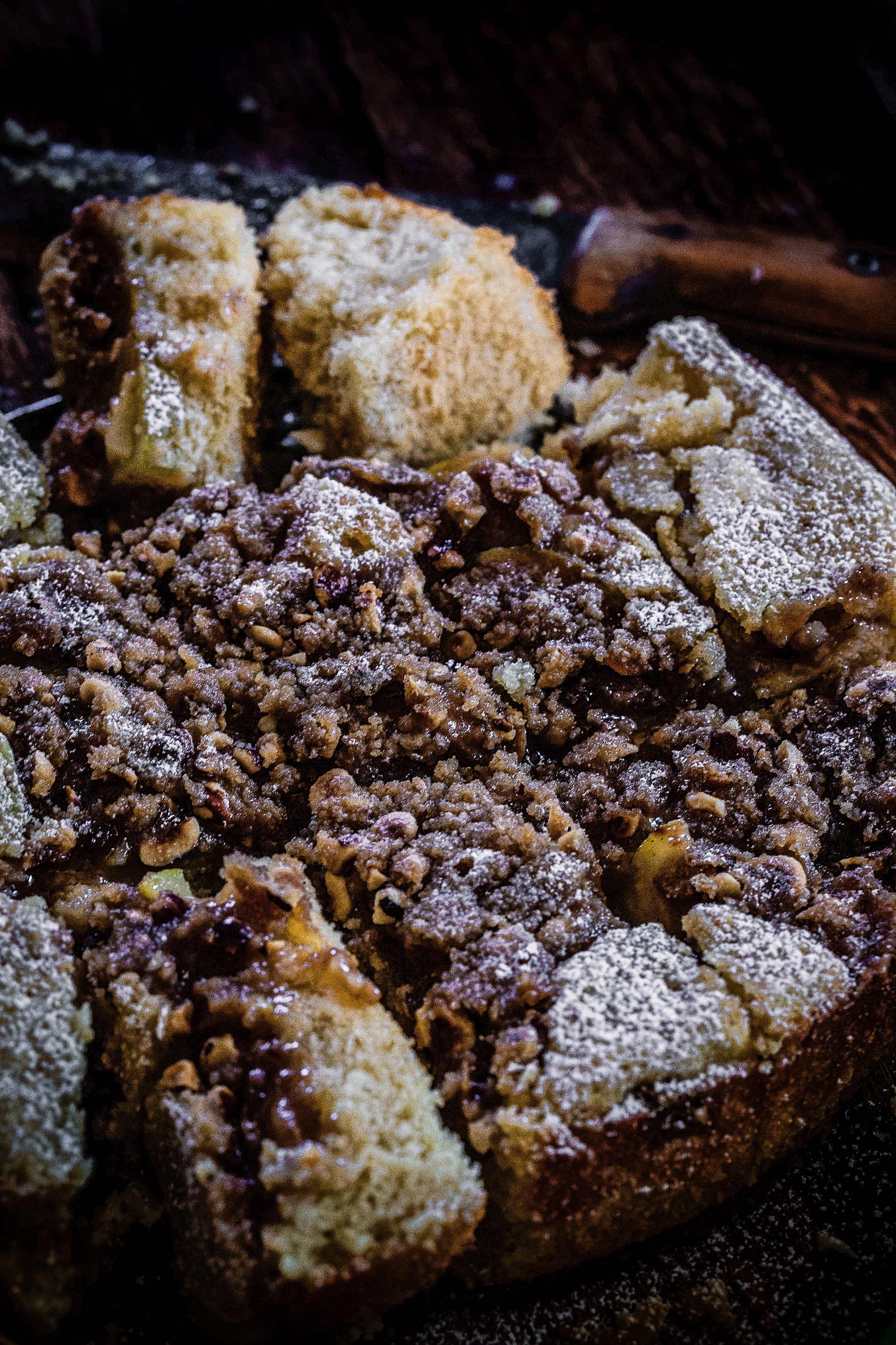 Butter Nut Pear Crumble Cake