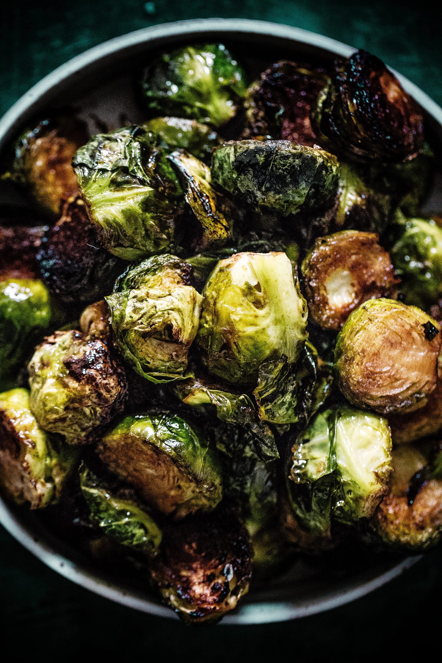 Crispy Balsamic & Honey Soaked Brussels Sprouts