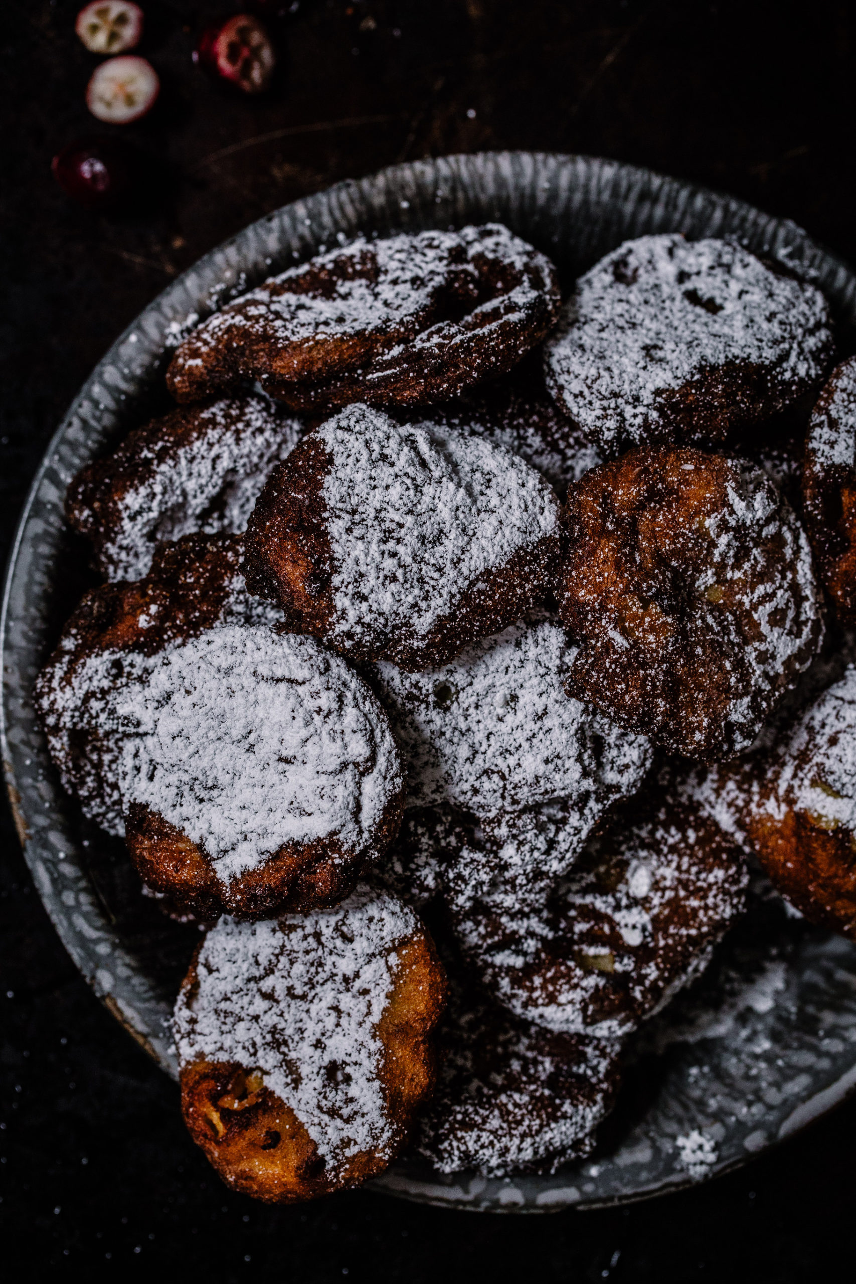 Cranberry & White Chocolate Ricotta Fritters