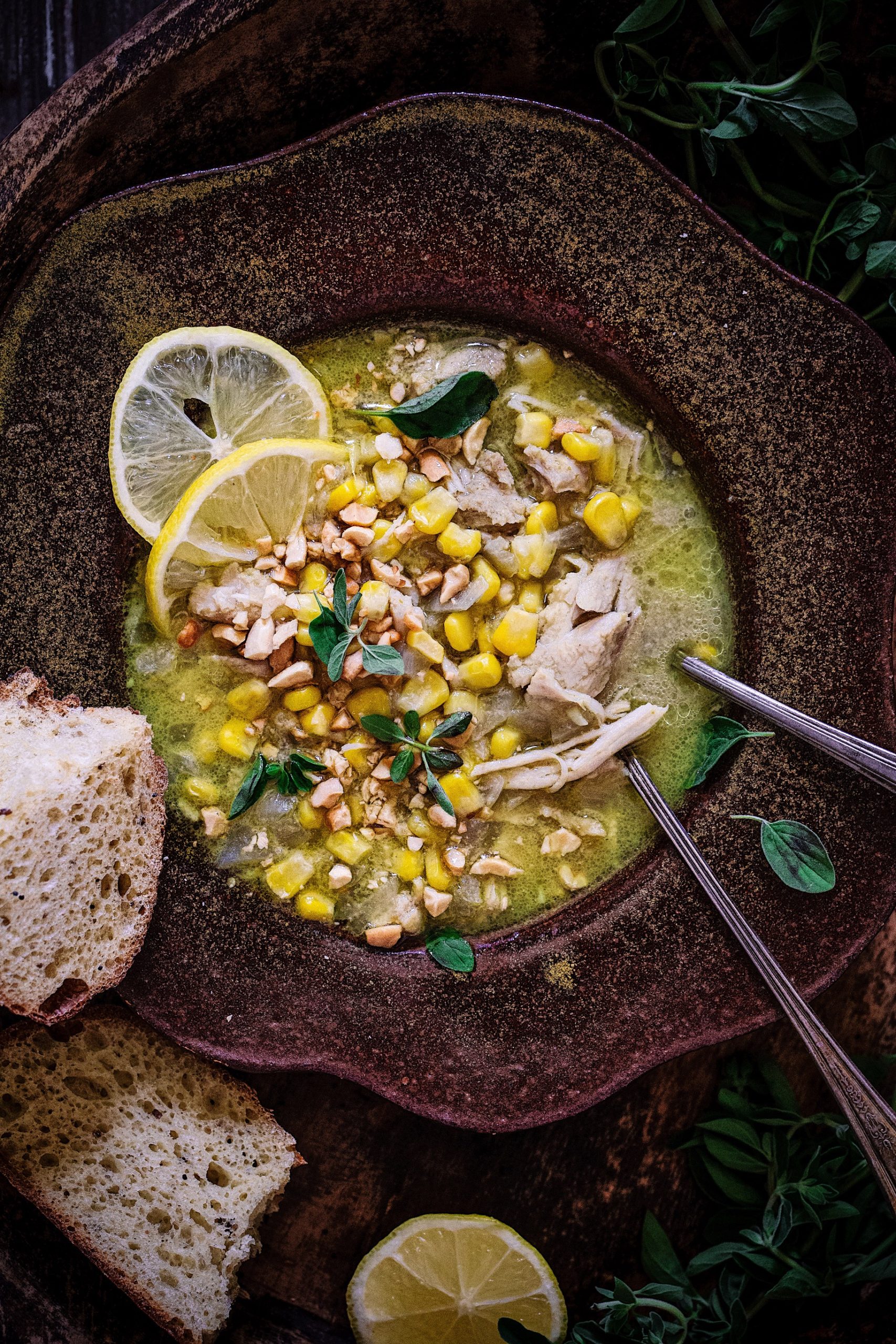 Summery Green Curry Chicken & Corn Chowder