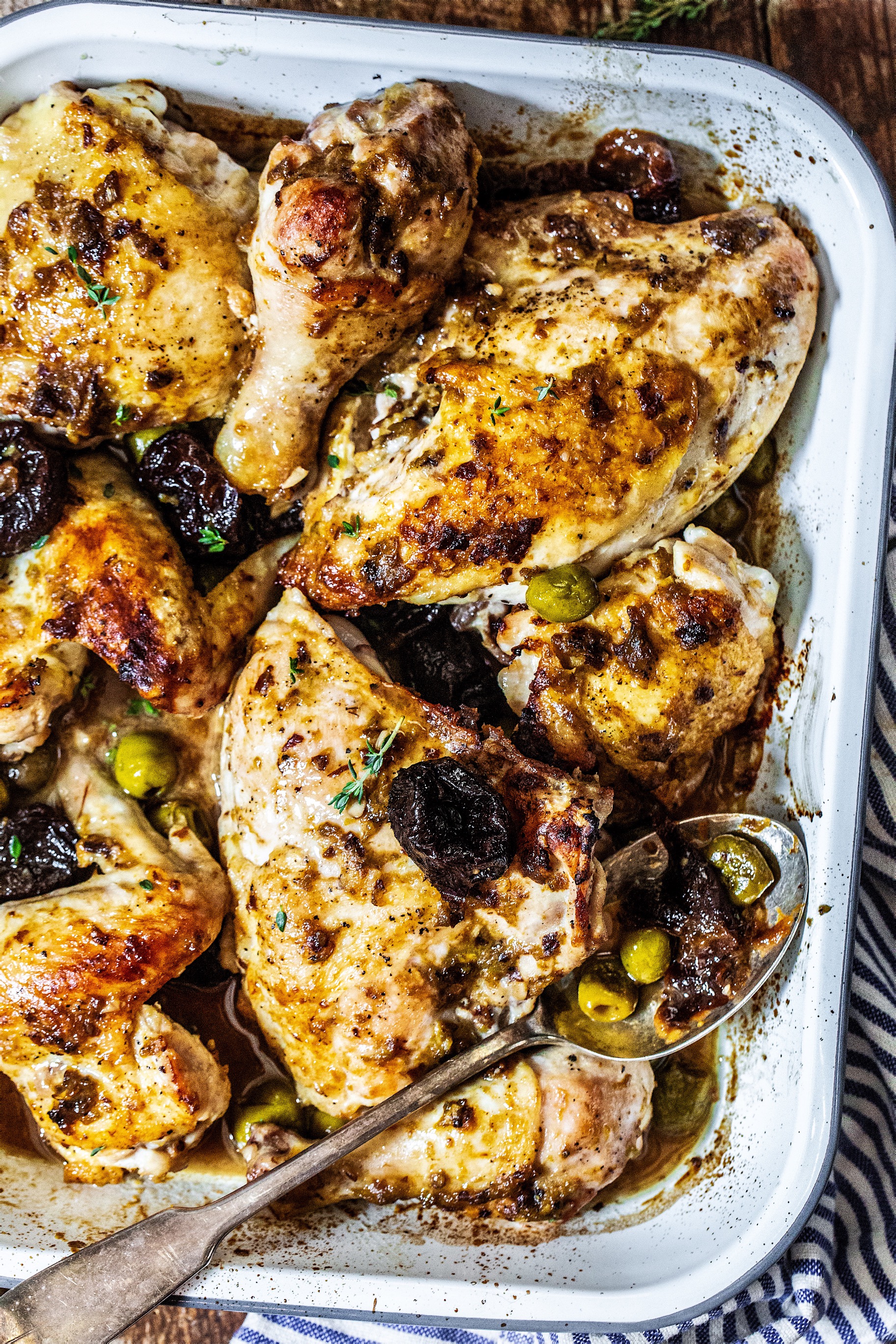 Six-Ingredient Simplified Chicken Marbella - My Kitchen Little