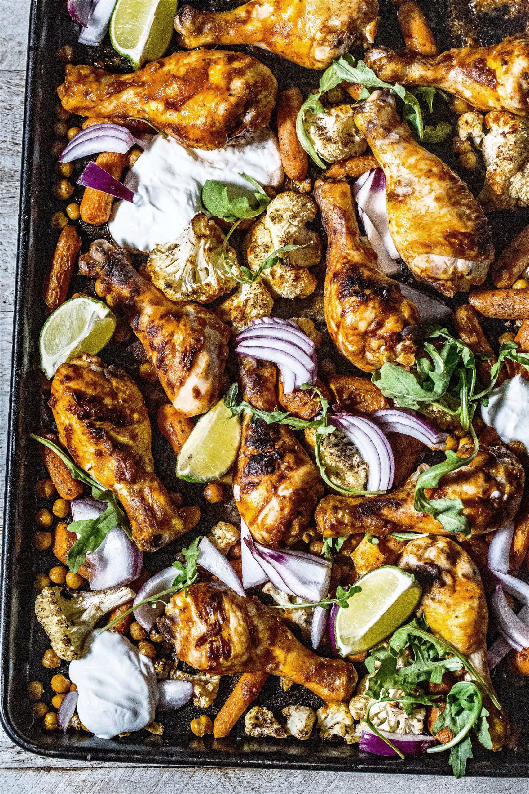 Sheet Pan Chicken Tikka Masala With Cauliflower & Chickpeas - My ...