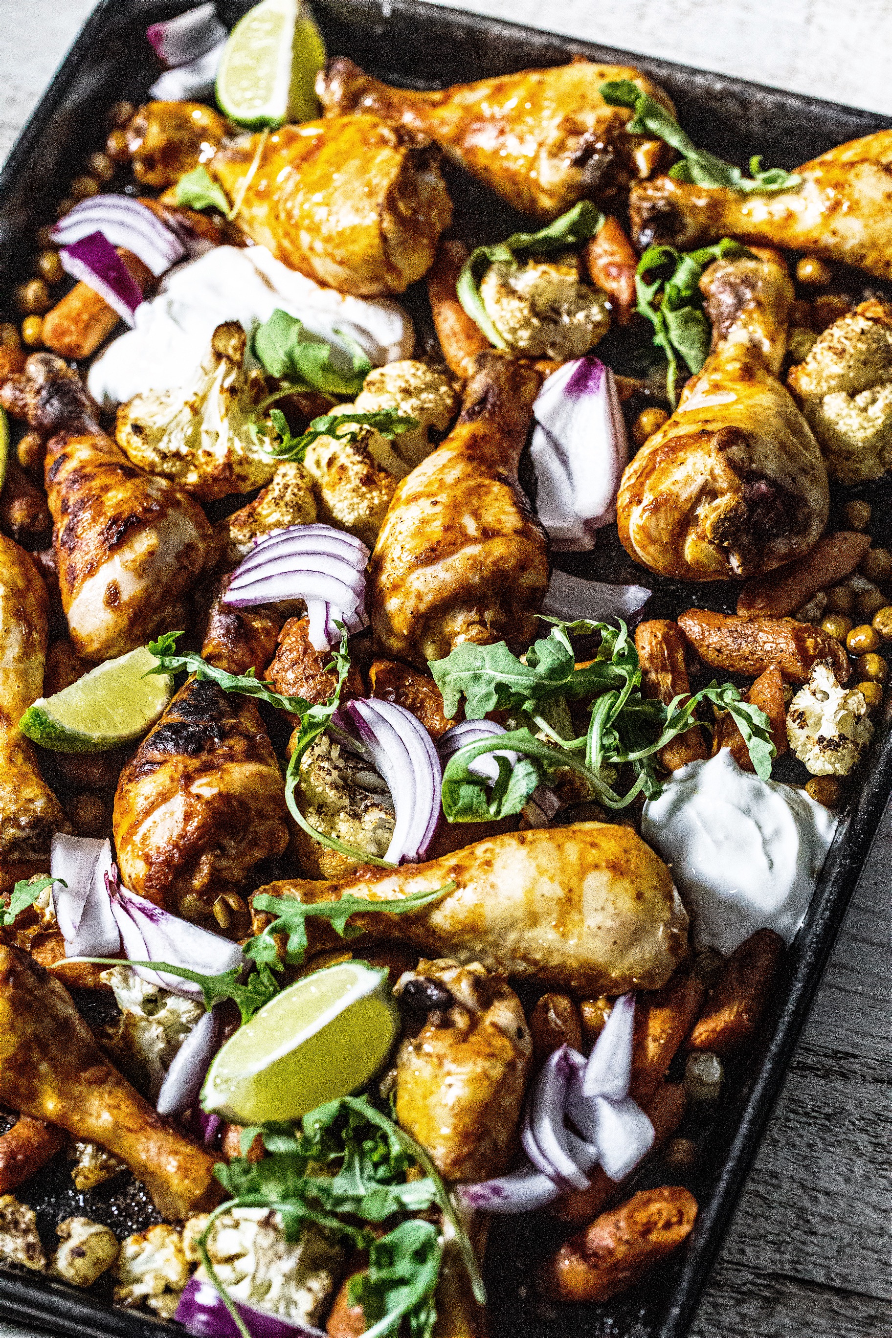 Sheet Pan Chicken Tikka Masala With Cauliflower & Chickpeas - My ...