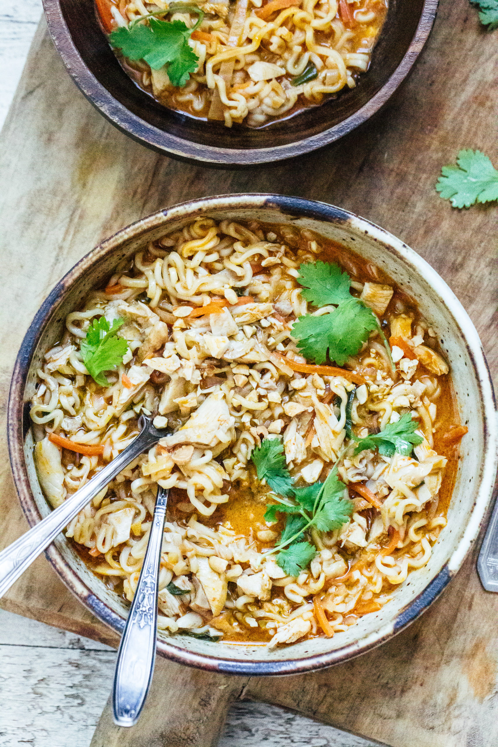 Thai-Style Peanut Curry Chicken and Noodles