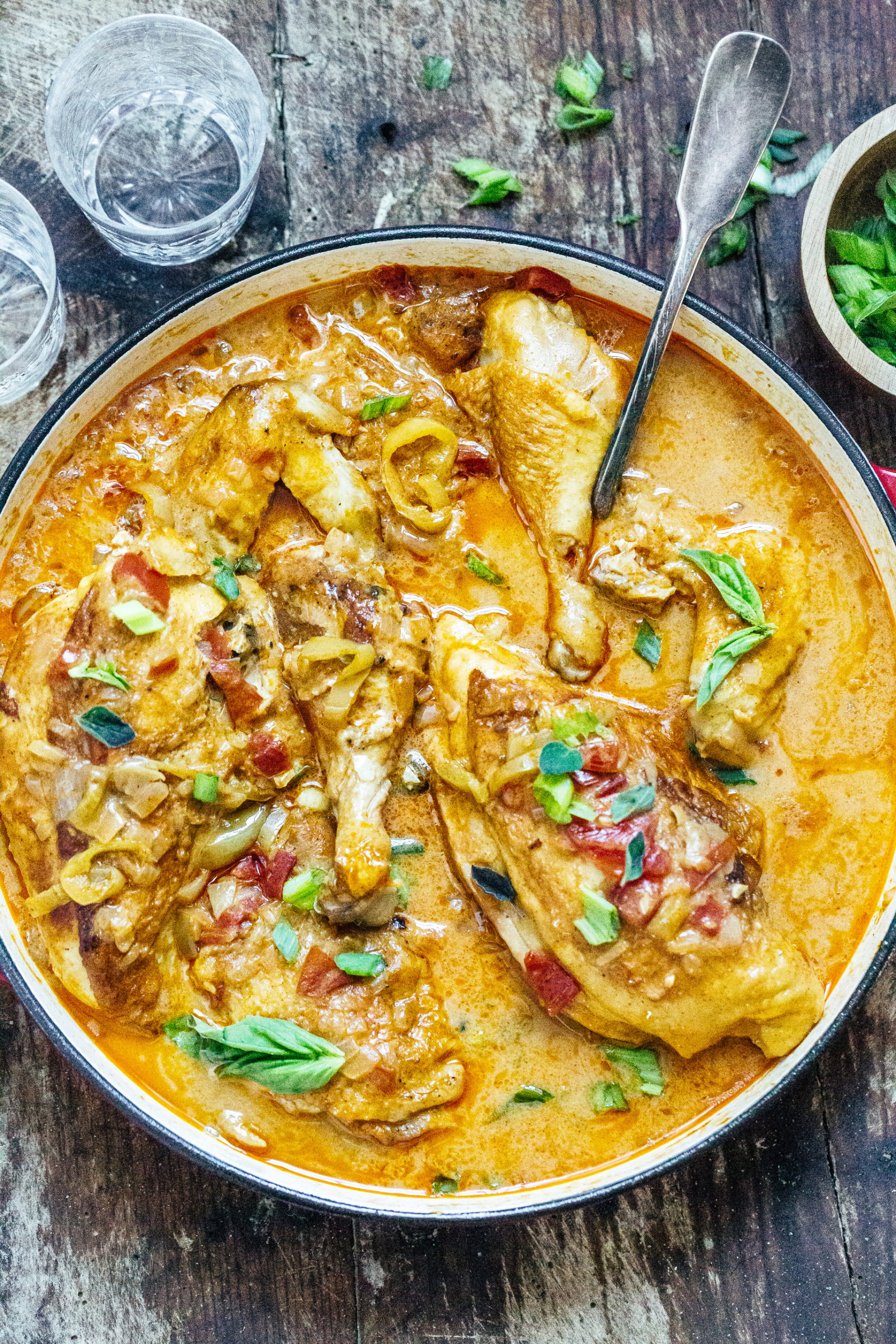Lighter Authentic Hungarian Chicken Paprikash