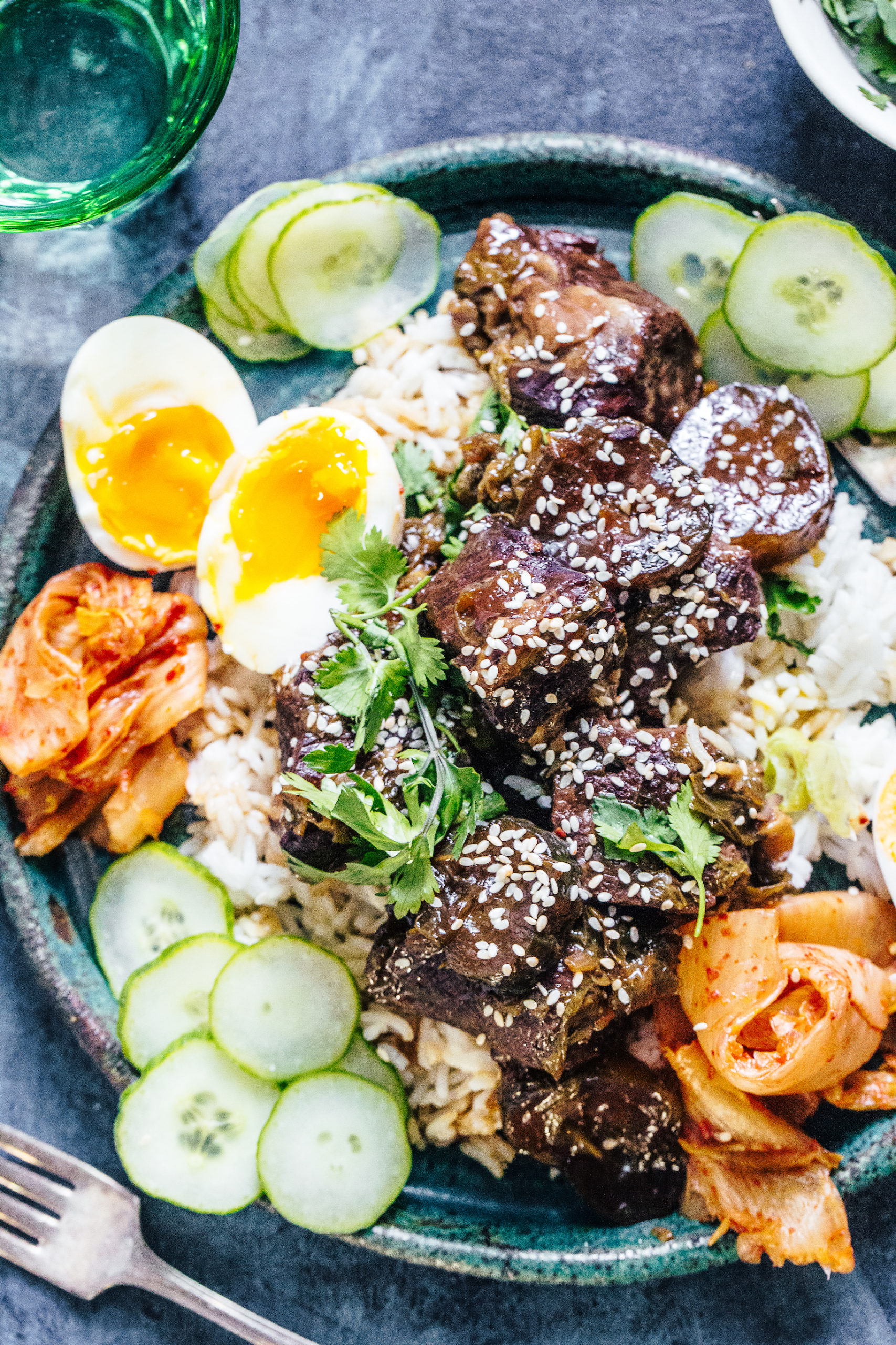 New! Delicious Korean Braised Beef with Pickles and Jammy Eggs