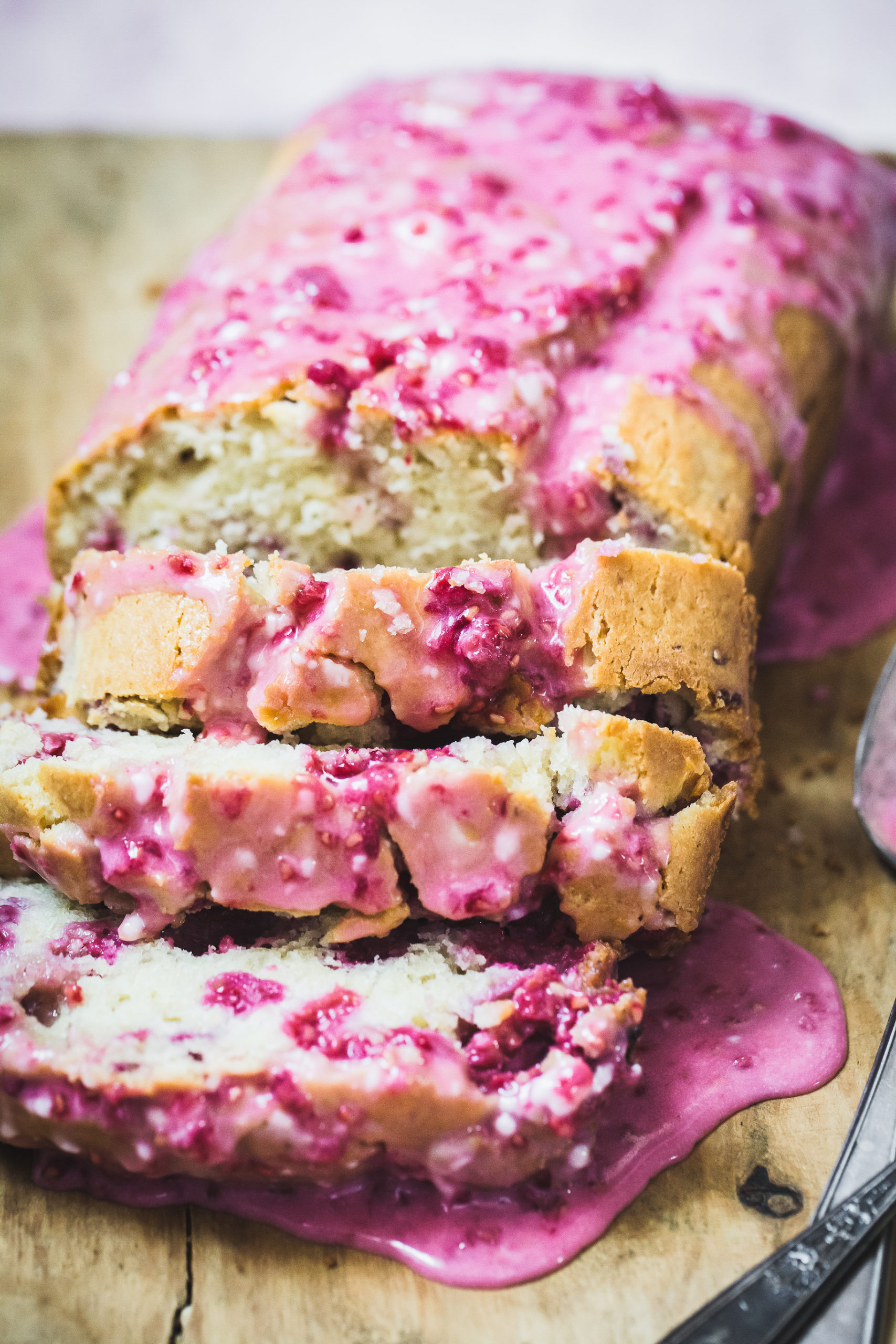 Raspberry Bread with Olive Oil