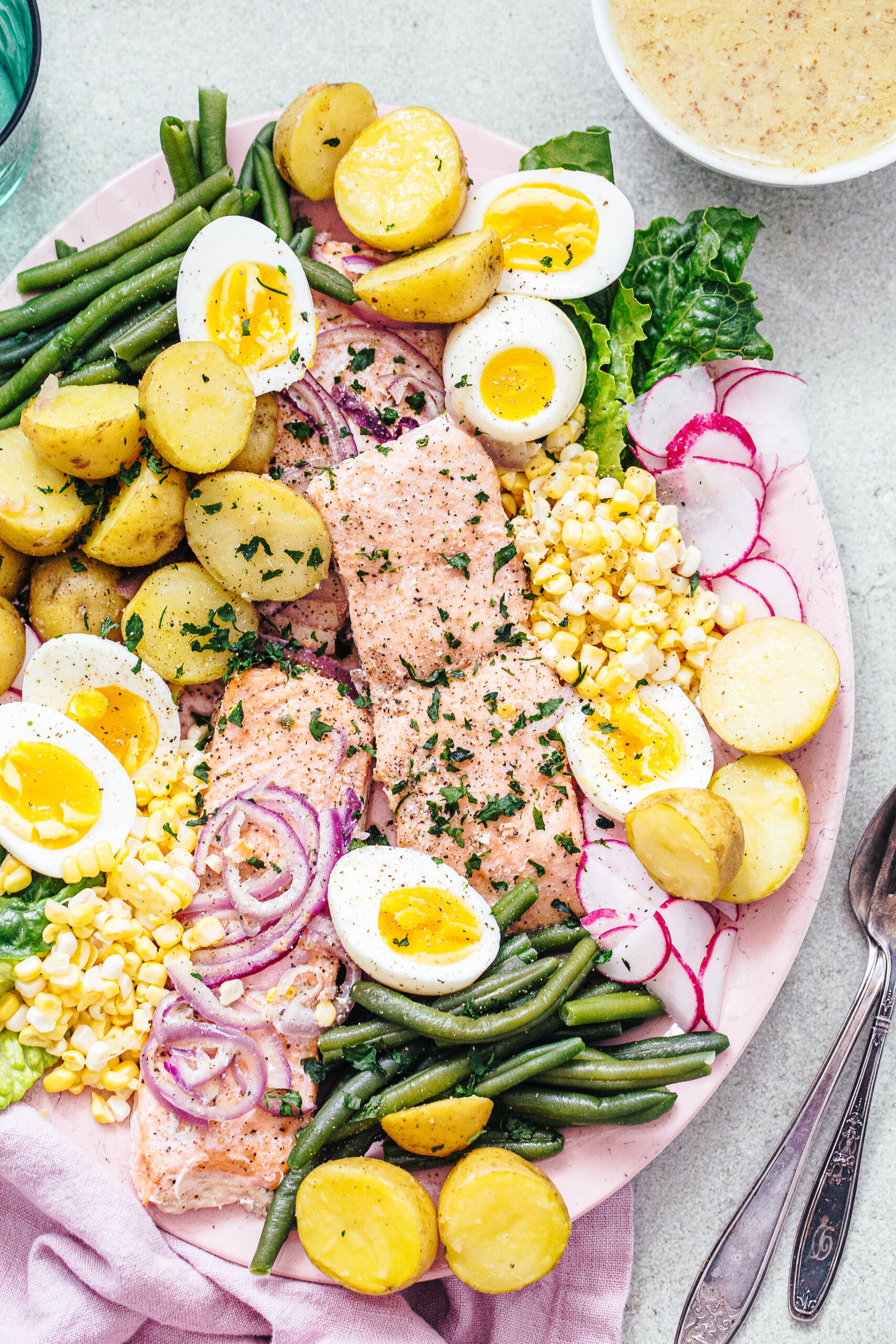 Roasted Salmon Nicoise Salad My Kitchen Little Roasted Salmon Nicoise Salad My Kitchen Little
