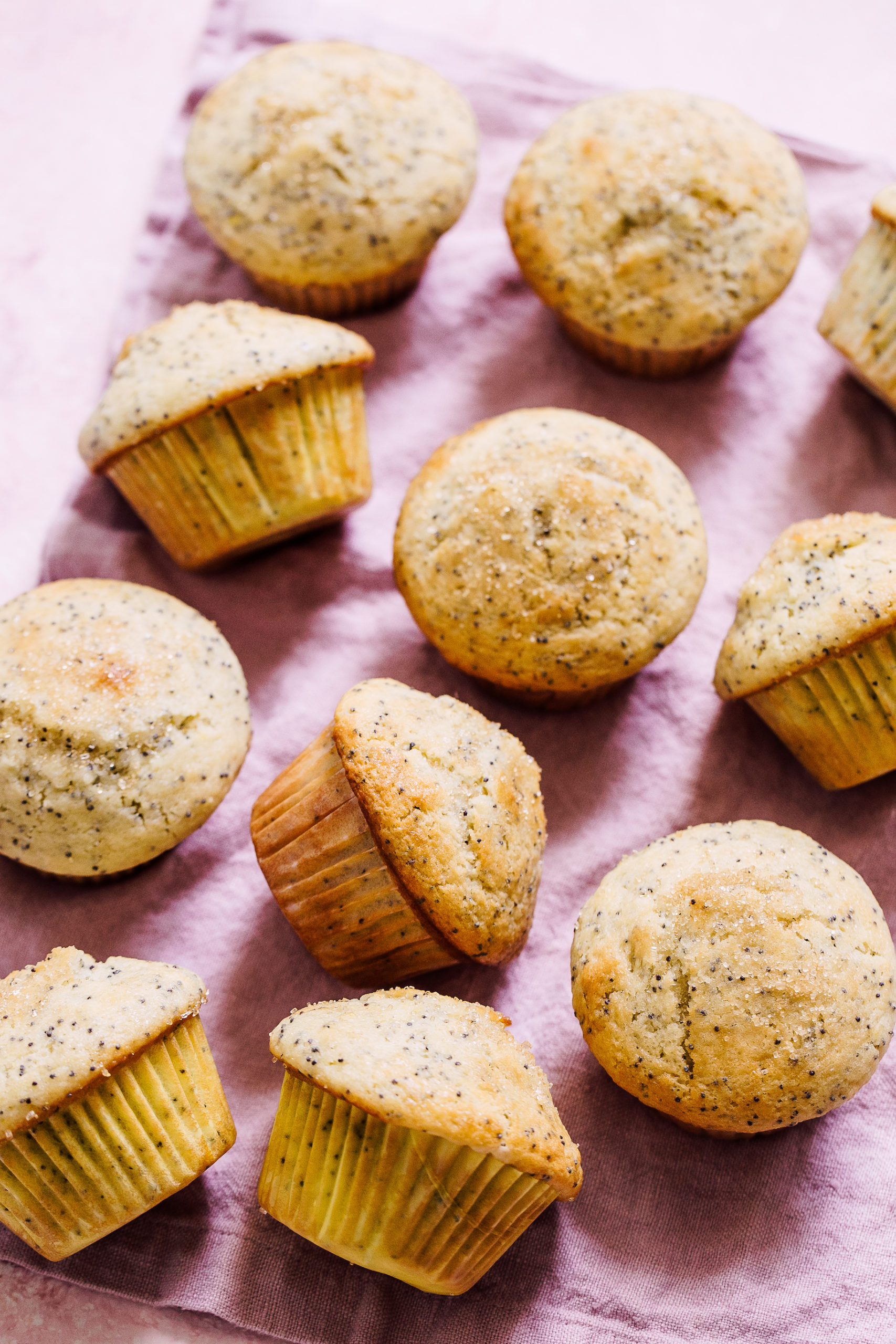 Bakery Style Lemon Poppy Seed Muffins (with Crunchy Sugar) - My Kitchen ...