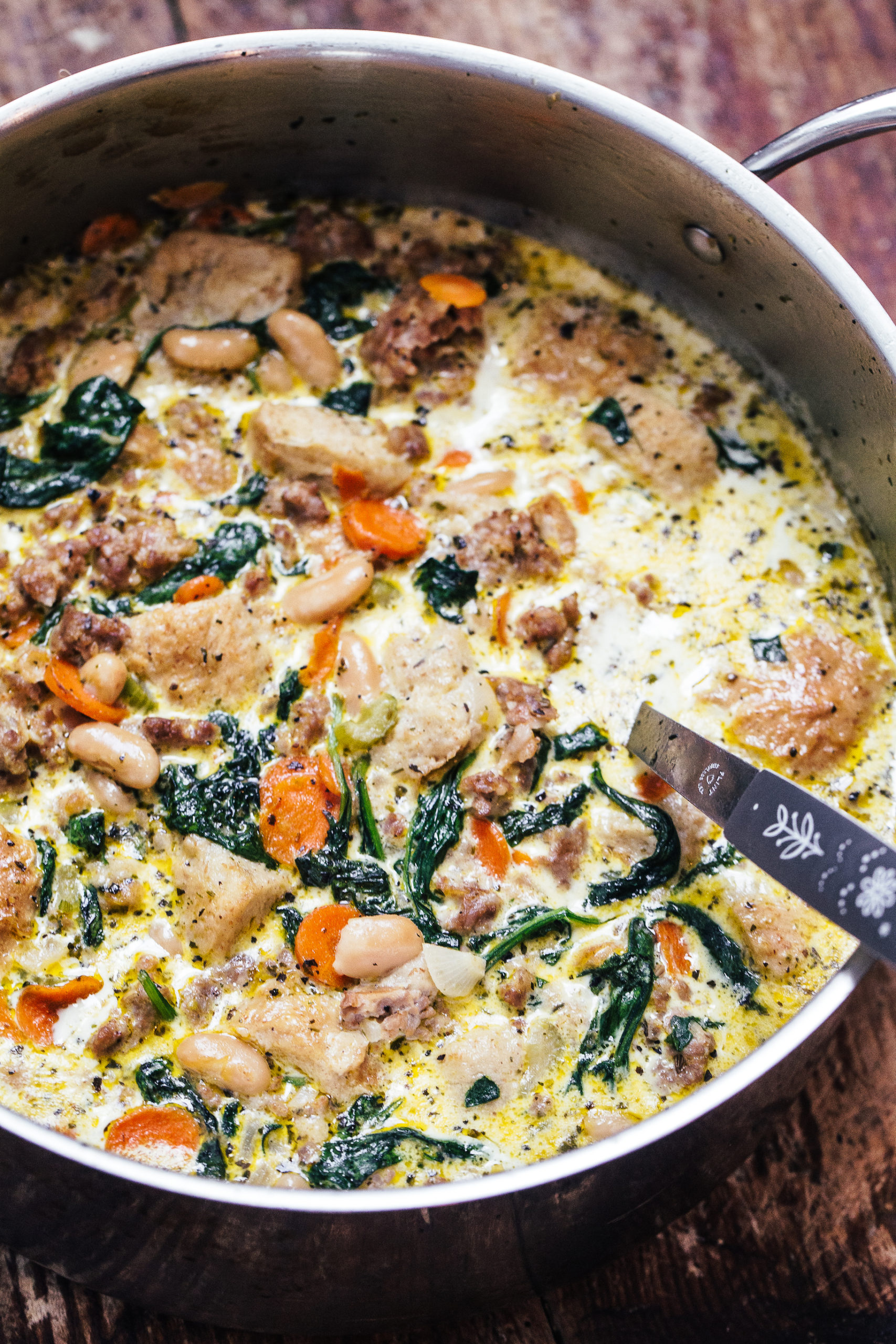 Creamy Tuscan Ribollita With Sausage (quick And Easy!) - My Kitchen Little