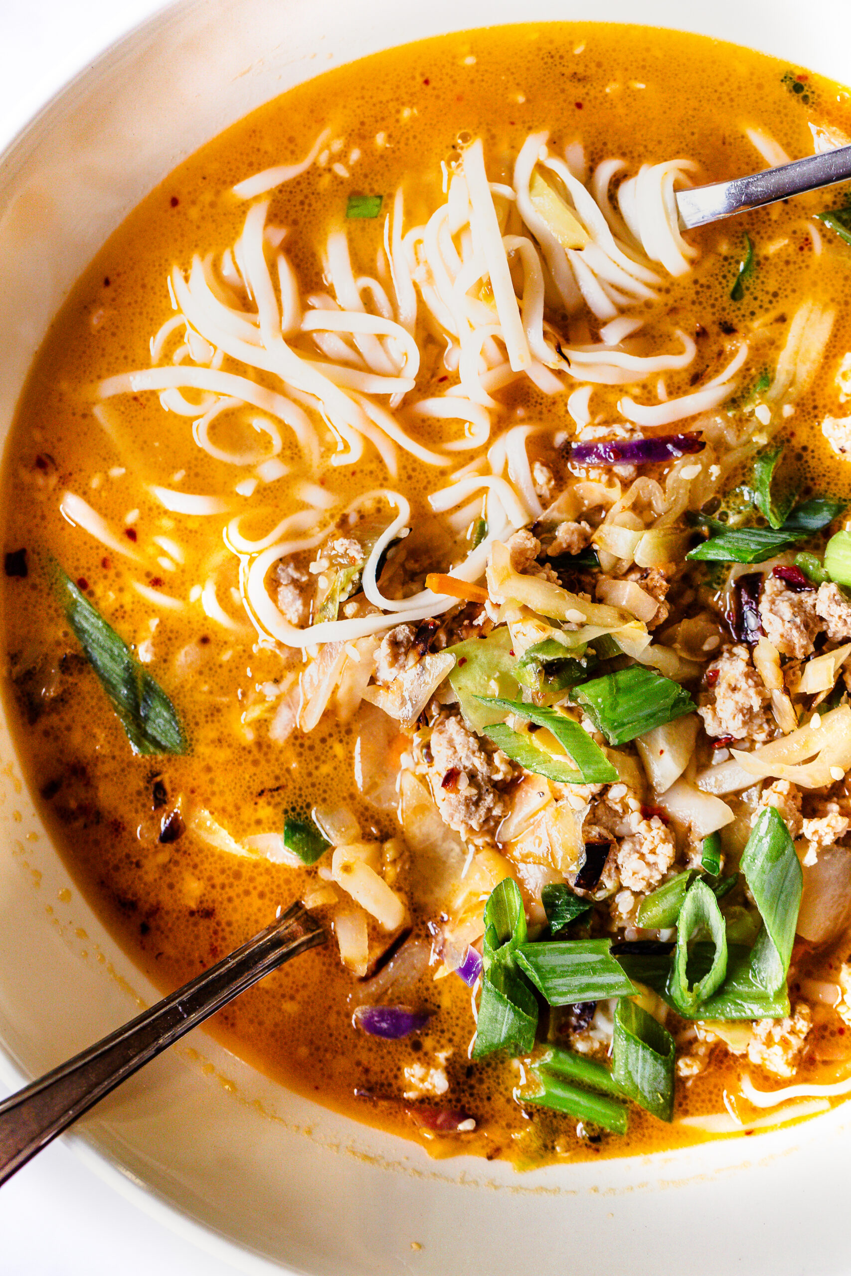 Easy Spicy Miso Noodles - The Foodie Takes Flight